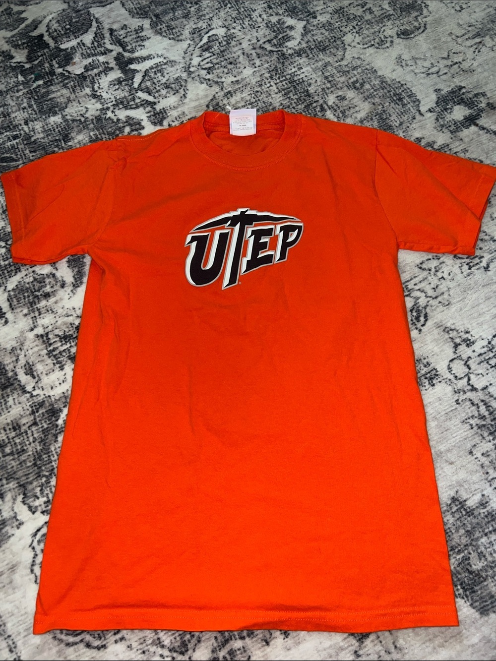 Champion Orange UTEP Short Sleeve Logo Tee
